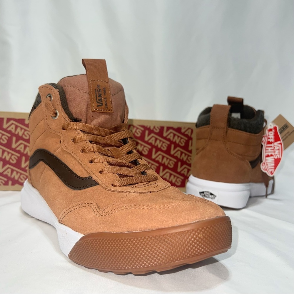 VANS Ultrarange Hi Top, Men’s Sz10, Arganoil/Demistasse VN0A5HZJ9CJ Light Brown